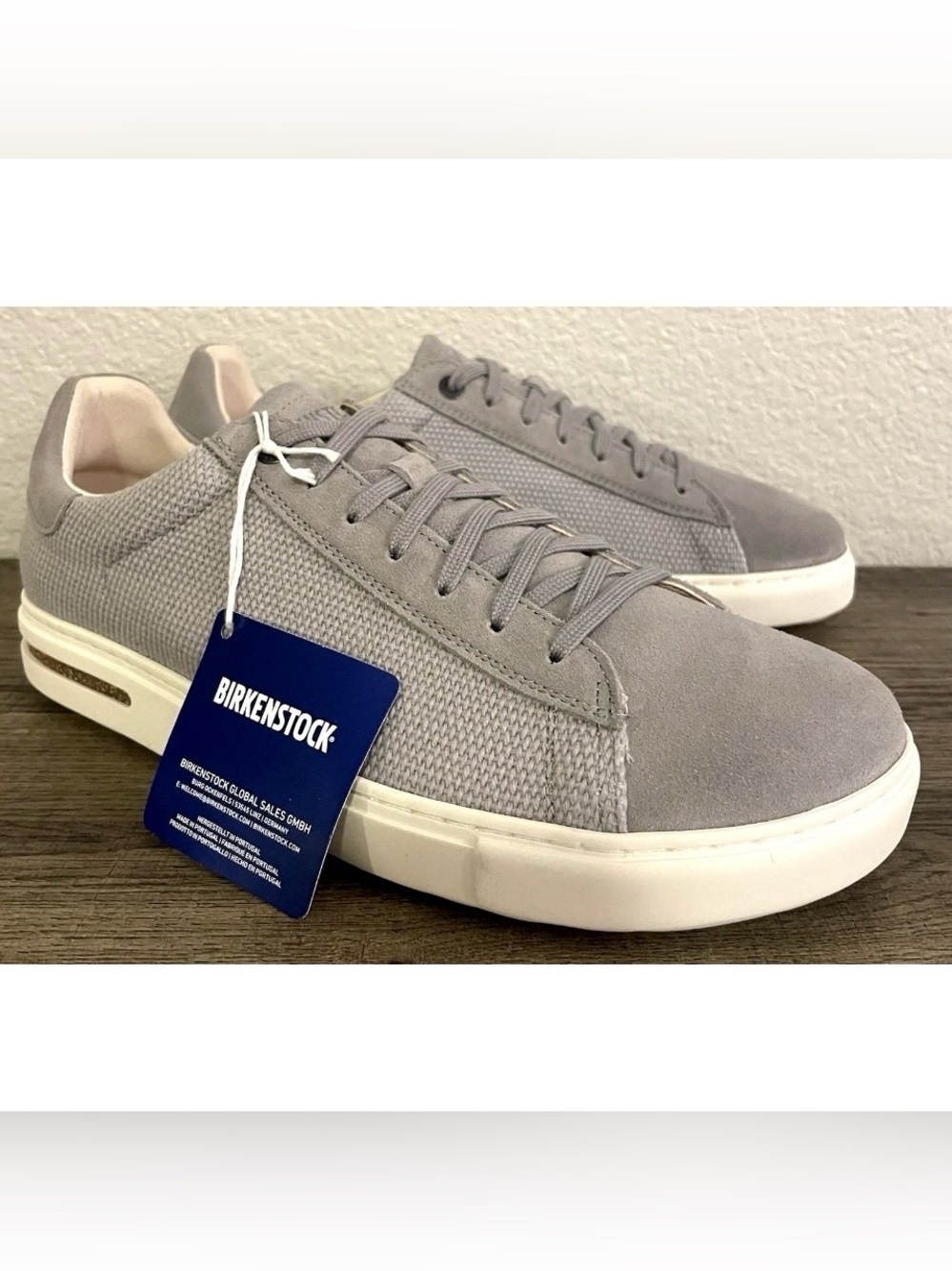 Birkenstock Bend Low II Unisex EU 42 Mens US 9 Womens US 11 Gray Suede Canvas